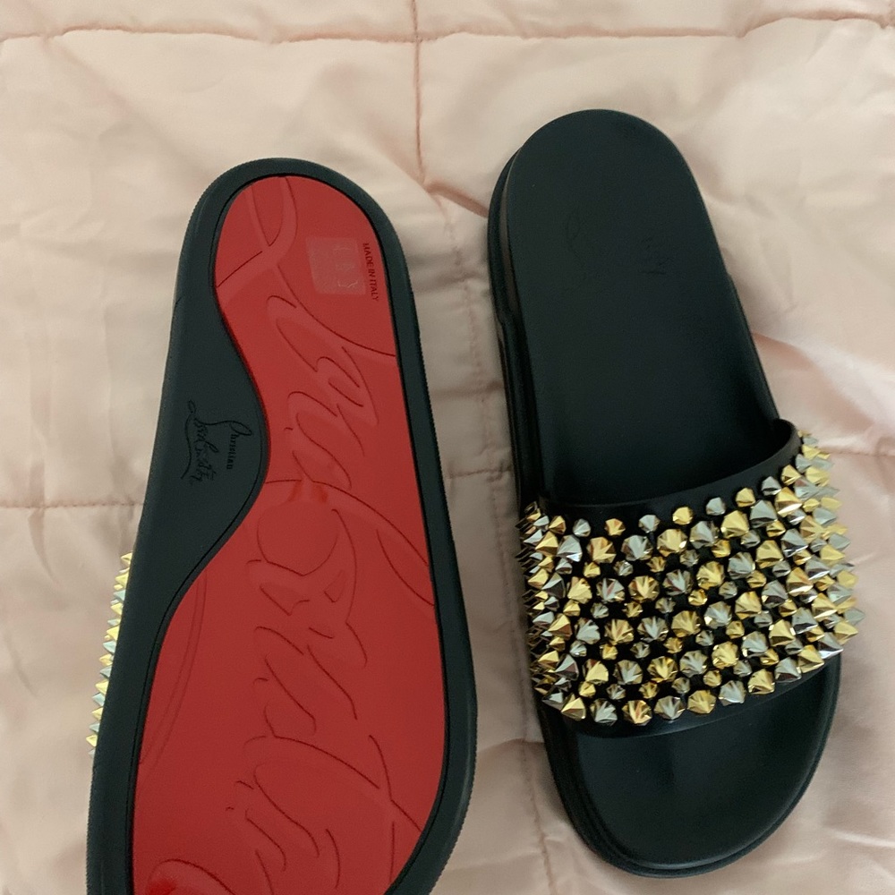 Christian Louboutin slides mens size 11